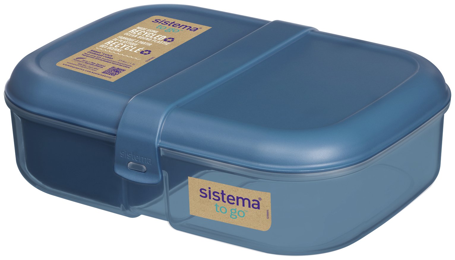 Sistema Ocean Bound Ribbon lunch box 20.4cm (British brand)