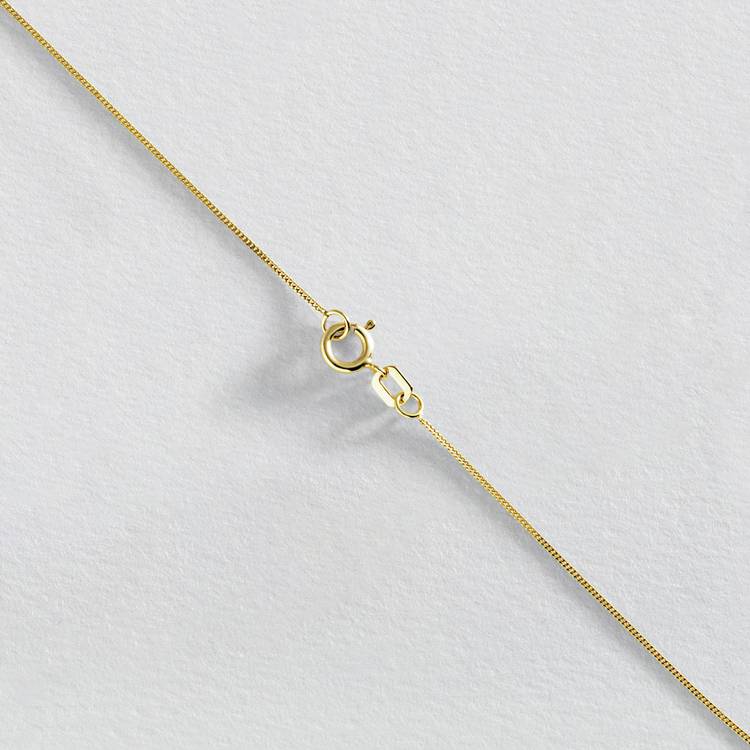 Revere 9ct yellow gold cubic zirconia cross pendant necklace - British product