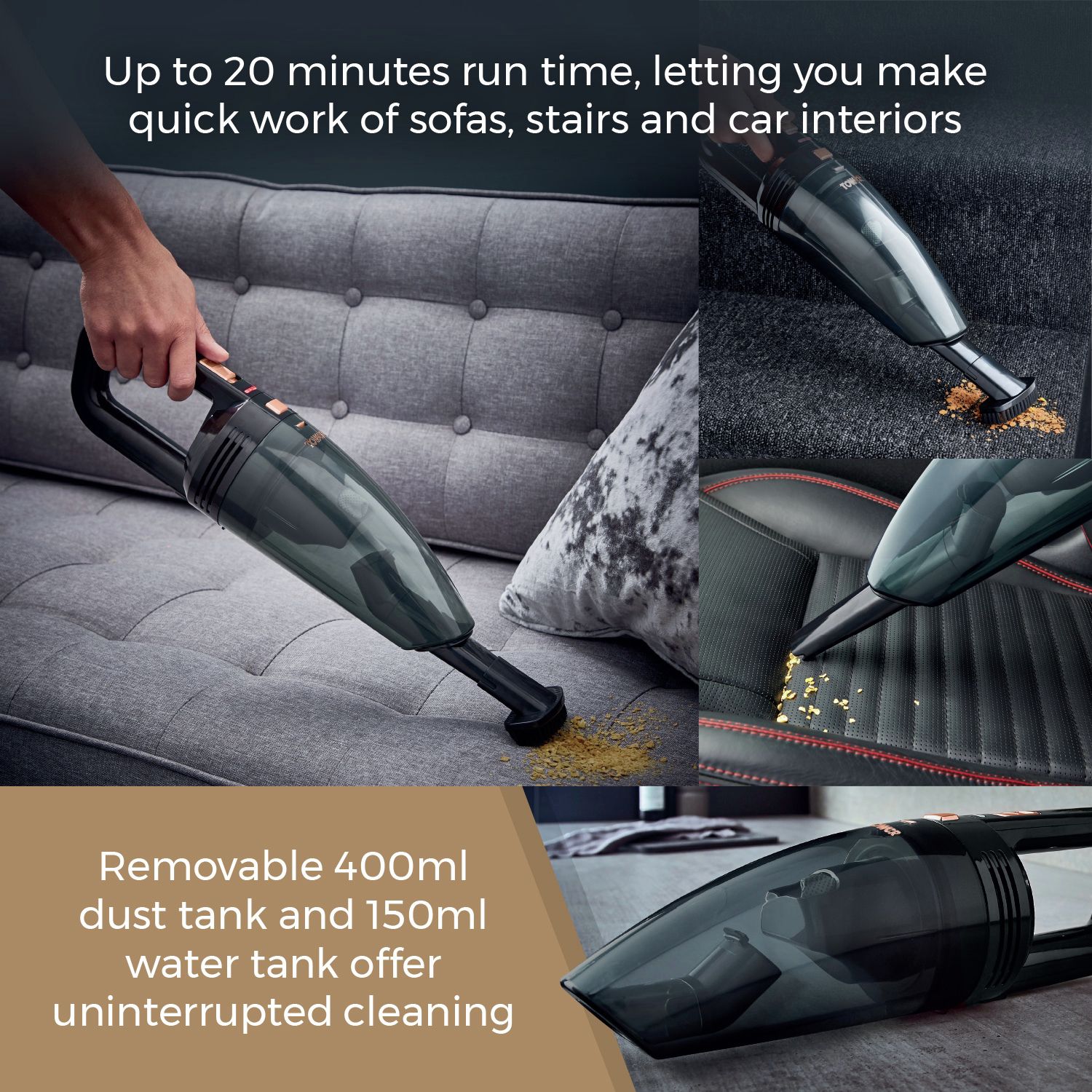 Tower Cordless Handheld Vacuum Cleaner 0.9kg (British brand)