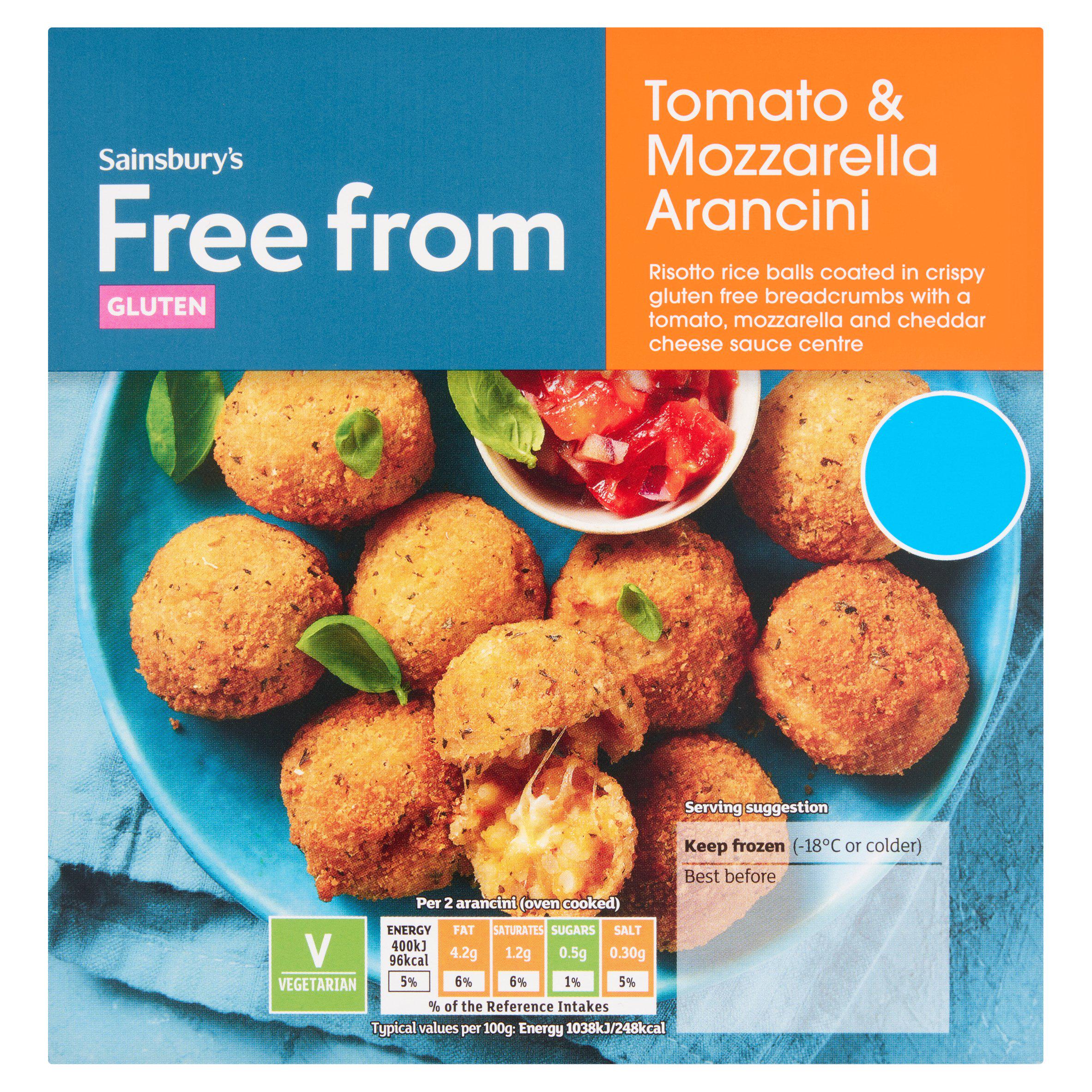 Sainsbury's Free From Tomato & Mozzarella Arancini Balls 200g GOODS Sainsburys   