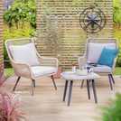Habitat Malta 2 seater rattan effect garden bistro set, UK version