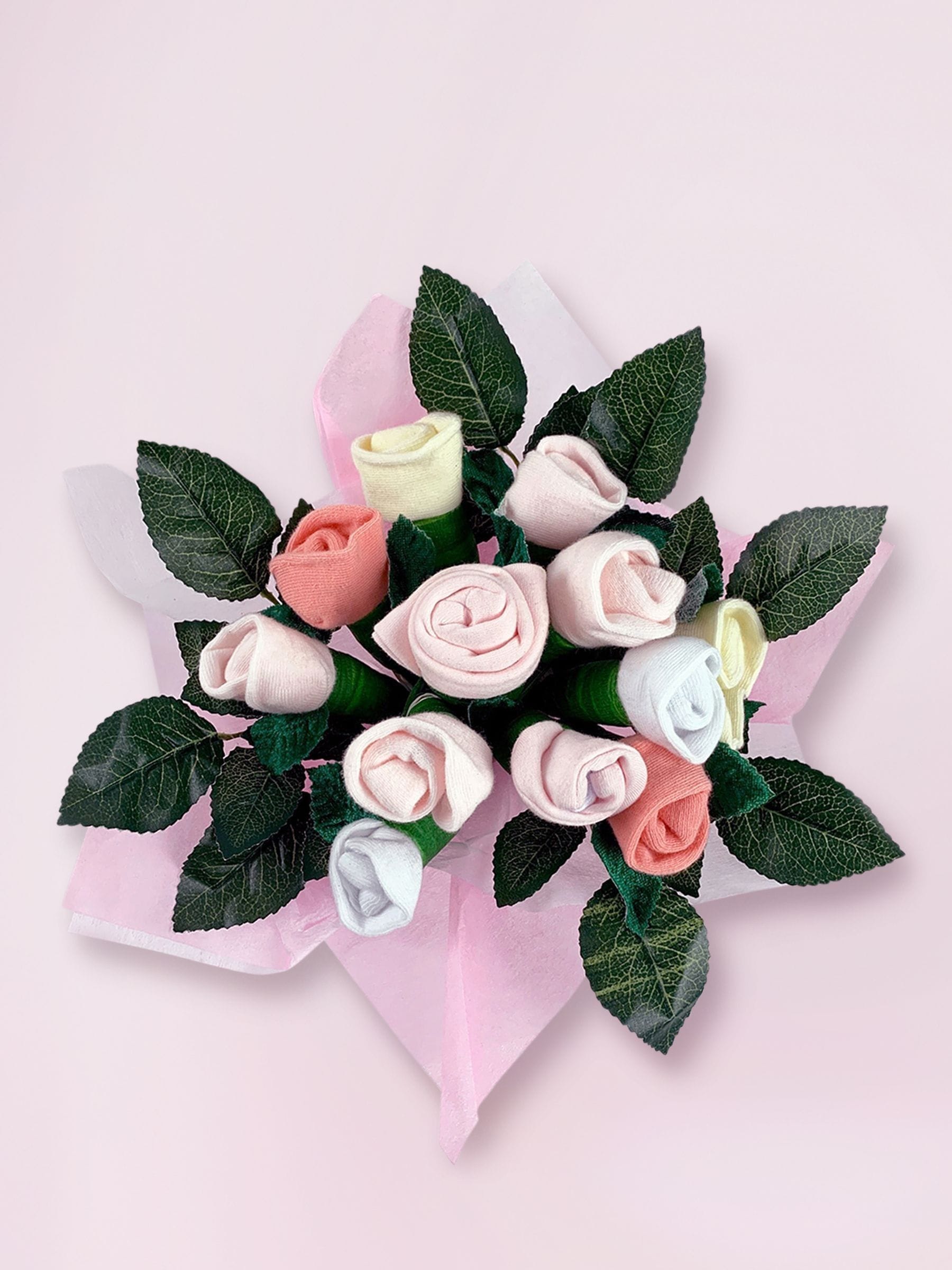 Babyblooms pink gift hamper personalised bunny toy - British product