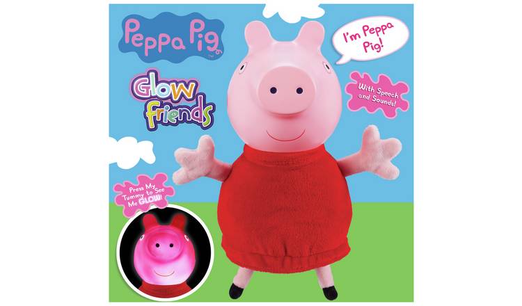 Peppa Pig Large Talking Peppa Glow Friend Plush GOODS Argos