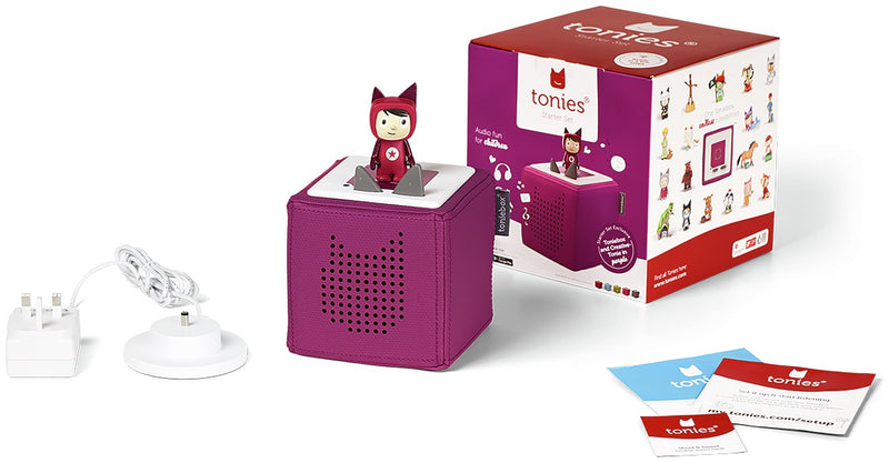 tonies Purple Toniebox with Creative Tonie children's audio player (British brand)
