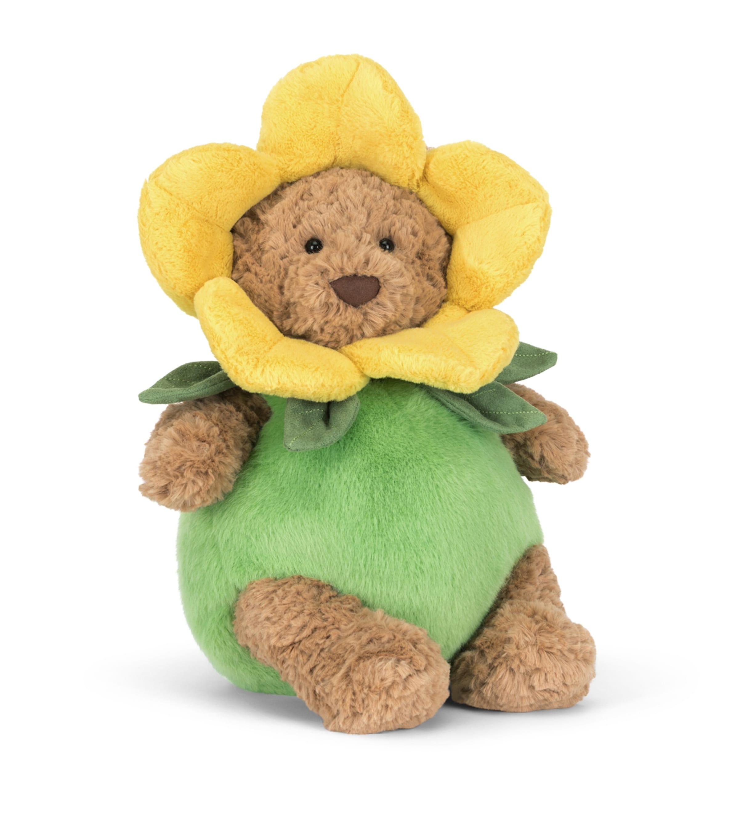 Jellycat Bartholomew Daffodil Outfit Bear soft toy 26cm, UK version