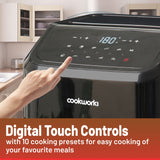 Cookworks 5L air fryer digital black (British brand)