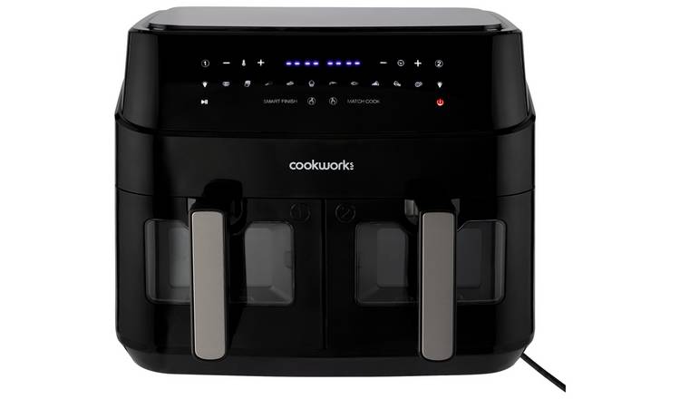 Cookworks dual basket air fryer 9L, UK version