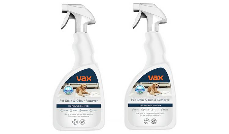 Vax Pet Stain & Odour Remover pack of 2 0.5L bottles, imported from the UK