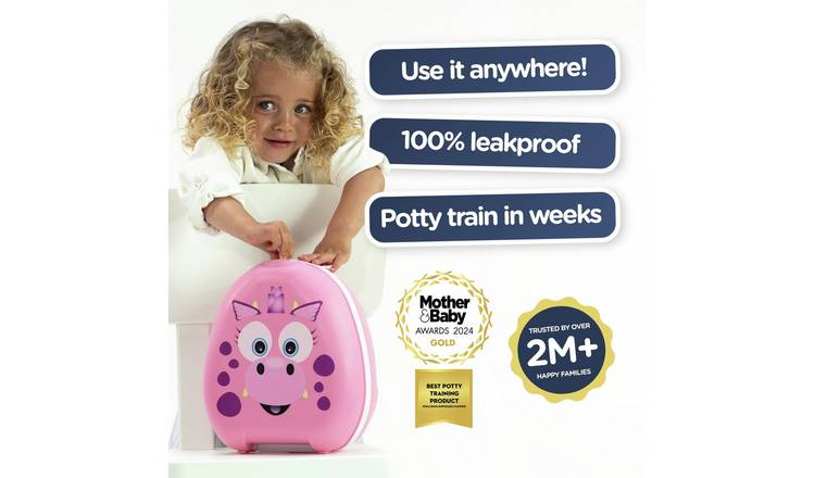 My Carry Potty Pink Dragon travel potty - British product