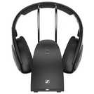 Sennheiser RS 120-W on-ear wireless TV headphones black (British brand)