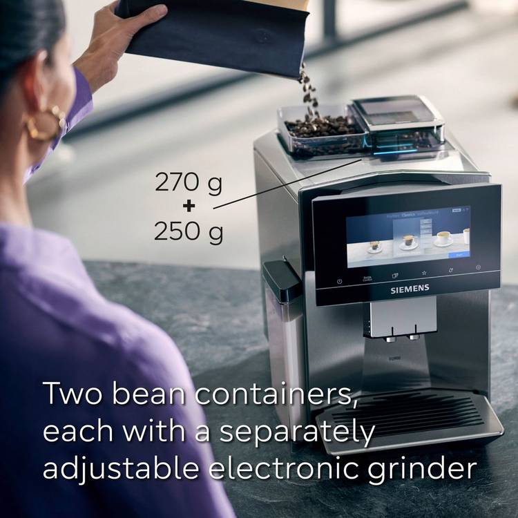 Siemens EQ900 bean to cup coffee machine TQ907GB3, imported from the UK