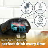 Tassimo Bosch Style black pod coffee machine - British product