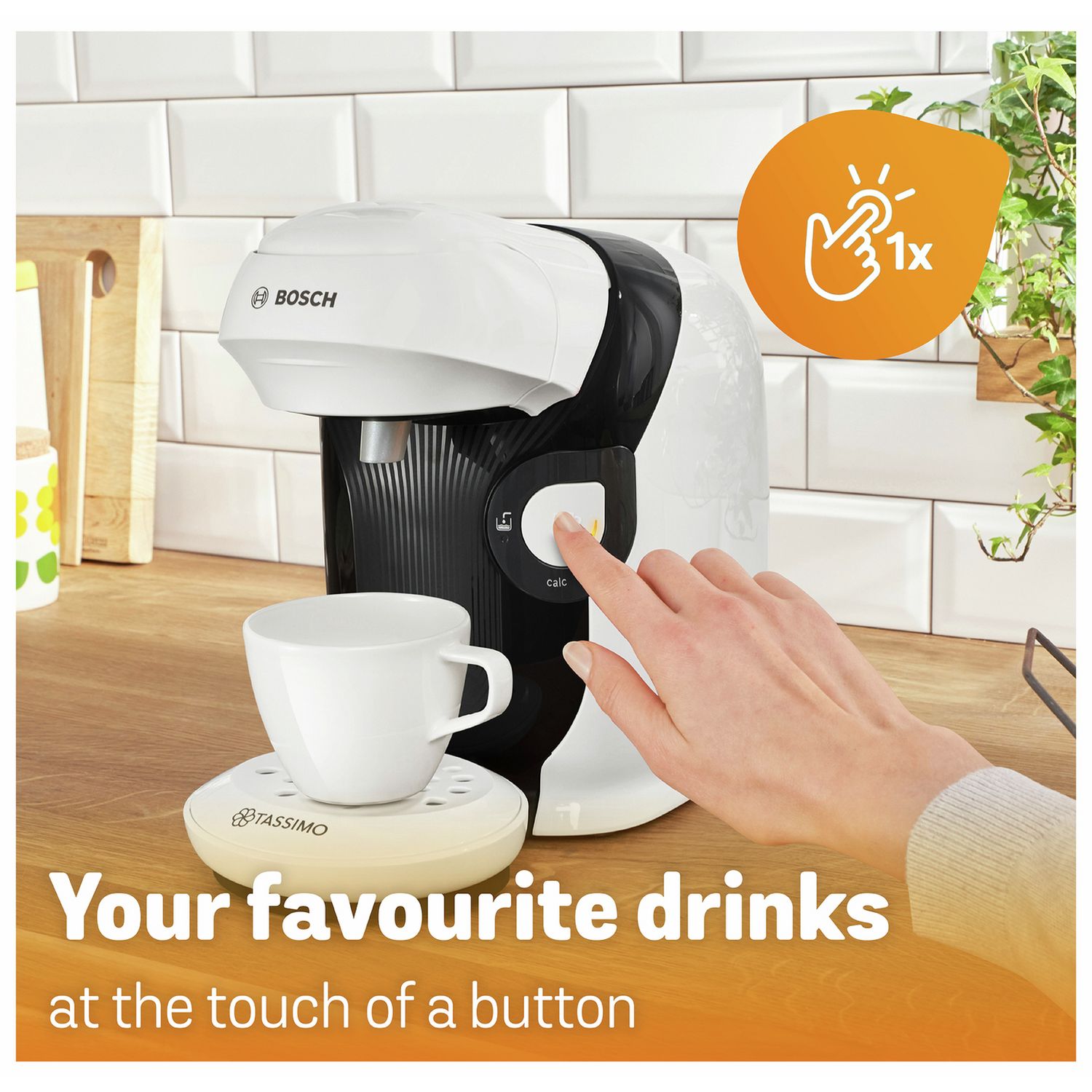Tassimo by Bosch Style pod coffee machine white (British brand)