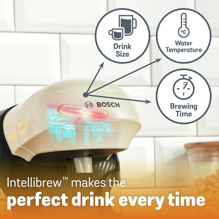 Tassimo by Bosch pod coffee machine cream, UK version