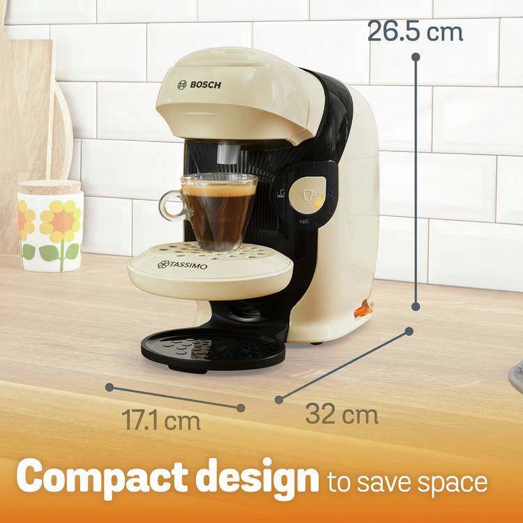 Tassimo by Bosch pod coffee machine cream, UK version