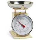 Habitat mechanical kitchen scale in cream with 5kg capacity, UK version