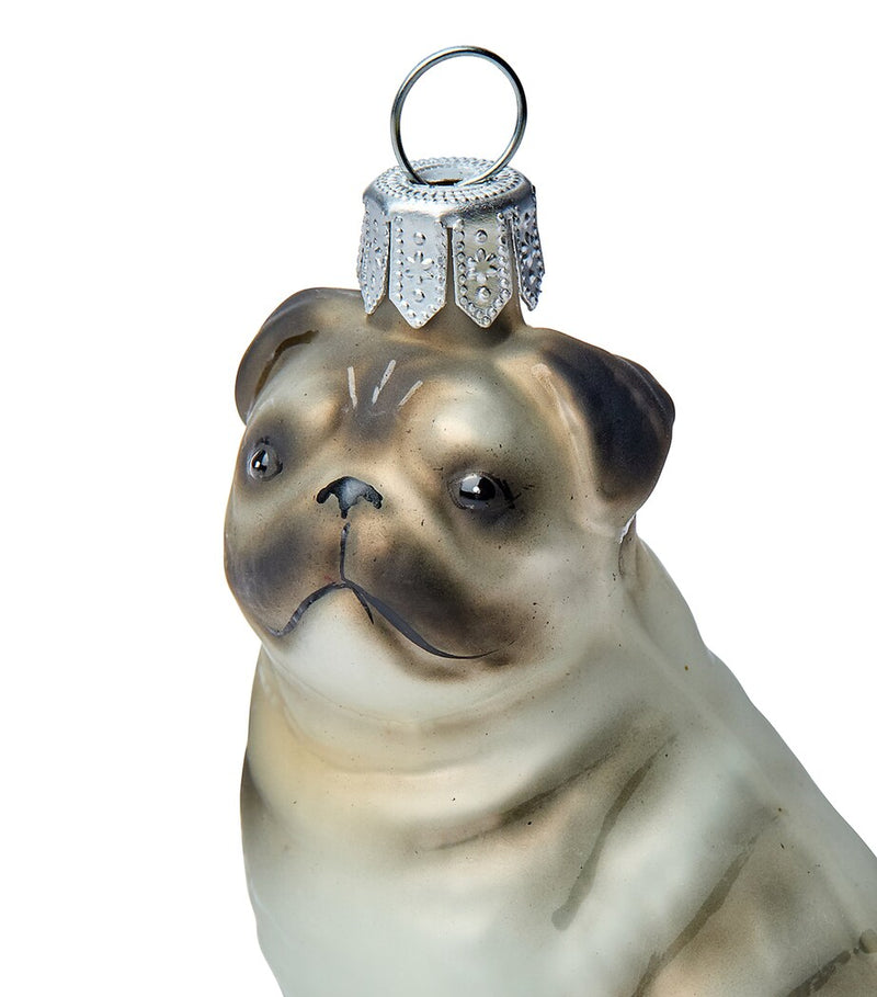 Pug Tree Decoration with Festive Charm