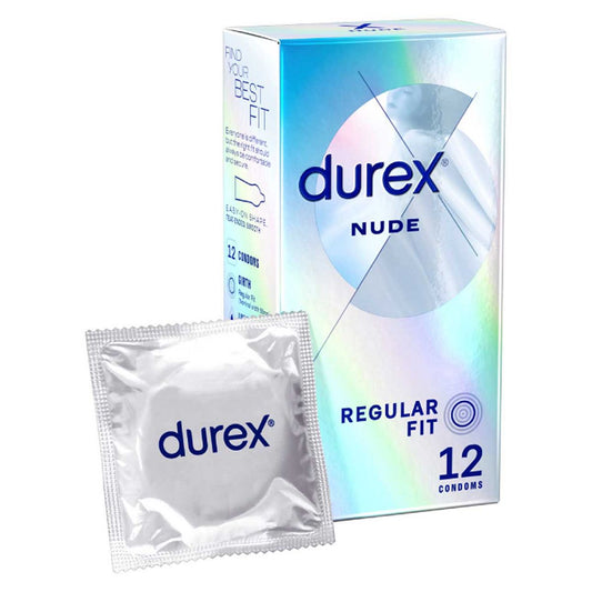 Durex Nude Condoms Enhanced Sensitivity - Regular Fit -12 pack GOODS Boots   