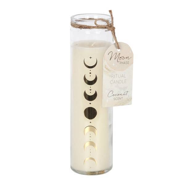 Something Different coconut moon phases scented candle - British product