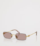Miu Miu metal rectangular sunglasses (British brand)