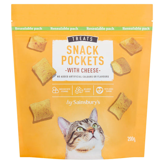 Sainsbury's Treats Snack Pockets with Cheese 200g GOODS Sainsburys   