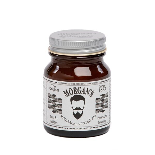Morgan's Pomade Moustache Wax Twist Twiddle 50g, imported from the UK