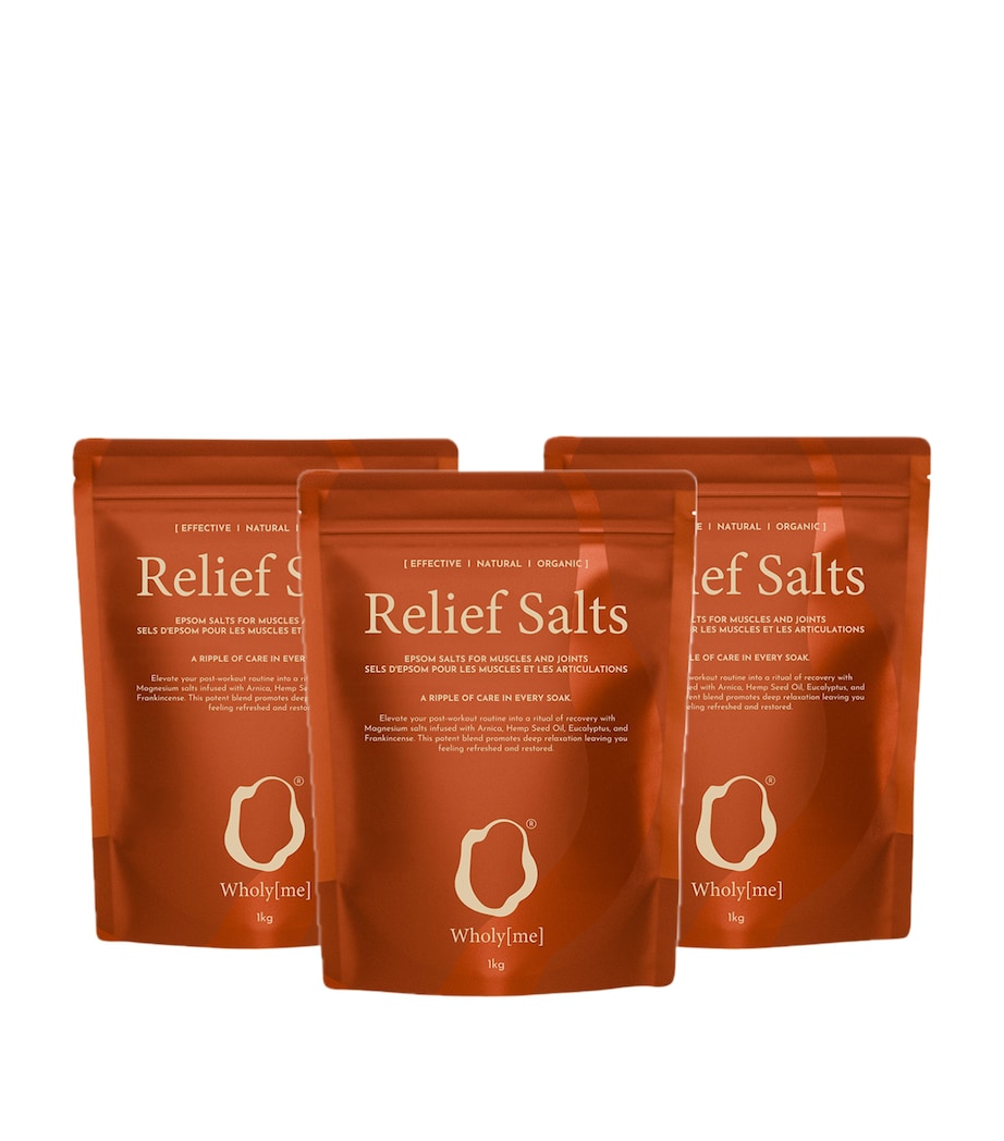 WholyMe Recover Relief Salts 3 x 1kg (British brand)