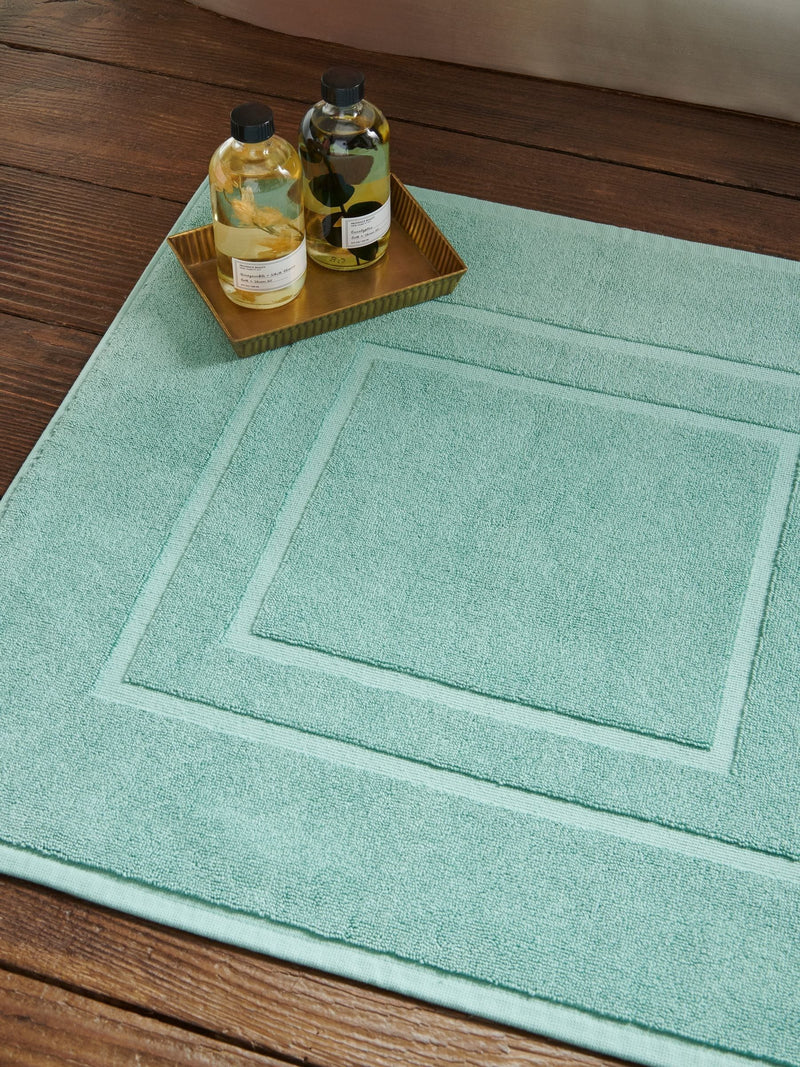 Christy Mineral Blue Brixton 850GSM 100% Cotton Bath Mat