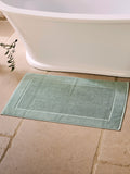 Christy Mineral Blue Supreme Cotton Bath Mat, imported from the UK
