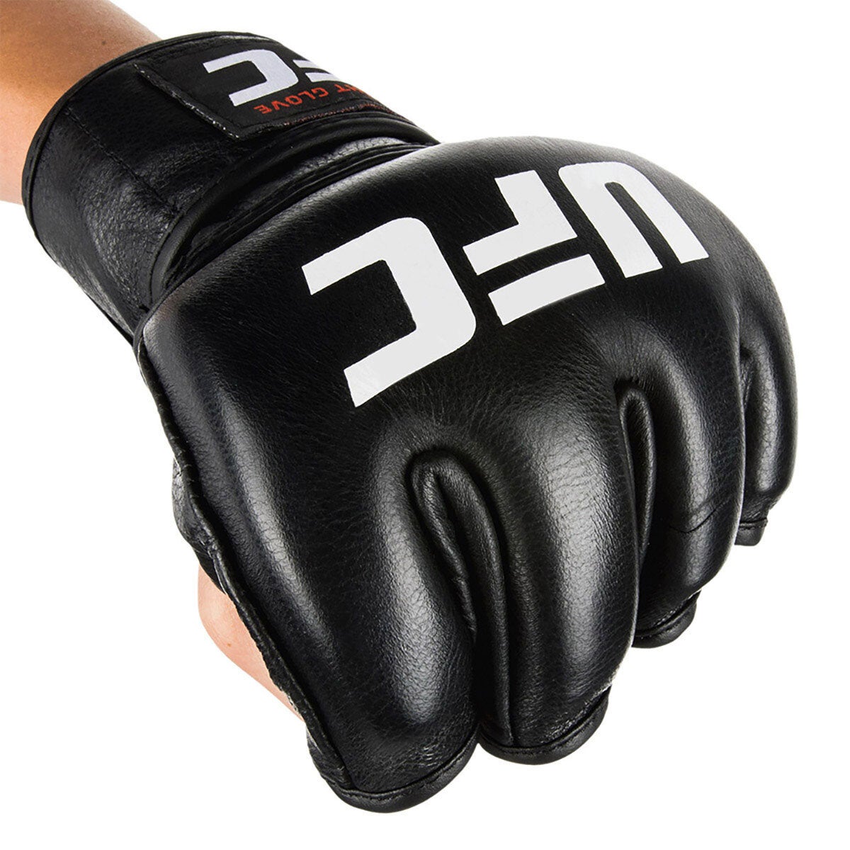 UFC official fight gloves in black leather three sizes, imported from the UK