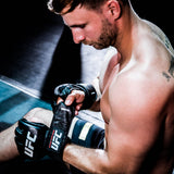 UFC official fight gloves in black leather three sizes, imported from the UK