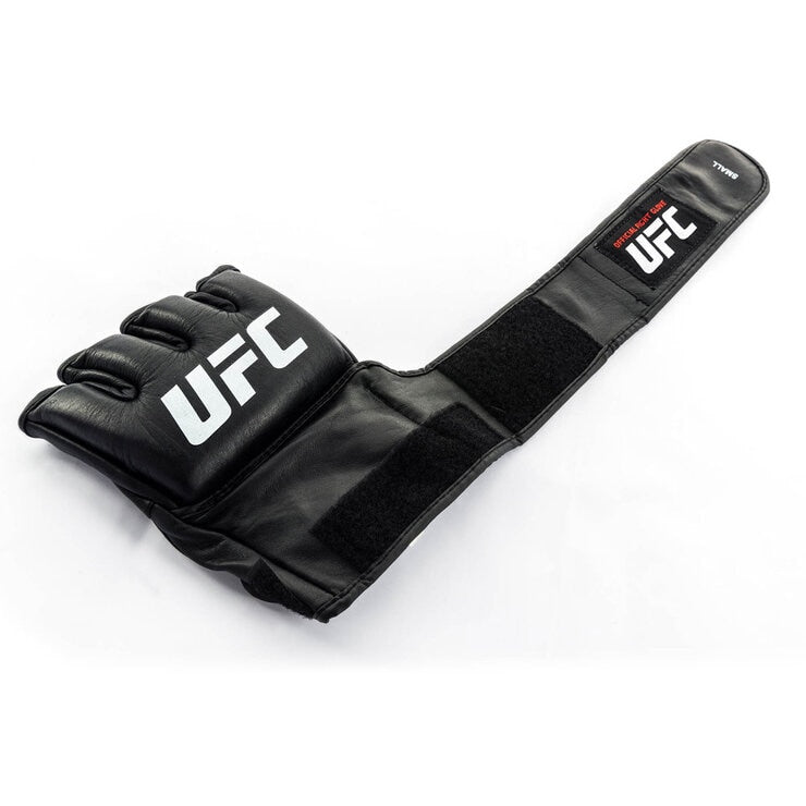 UFC official fight gloves in black leather three sizes, imported from the UK