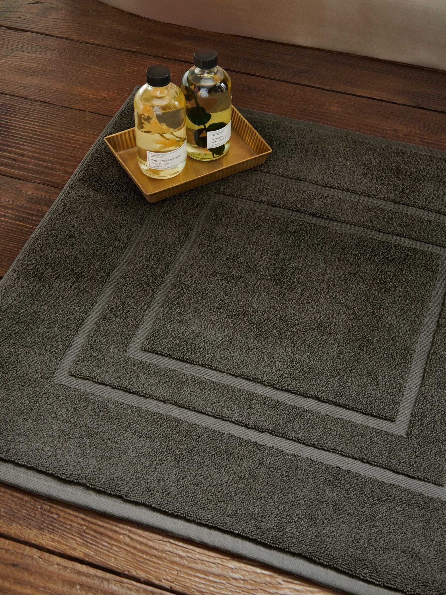 Christy Liquorice Grey Brixton 850GSM 100% Cotton Bath Mat
