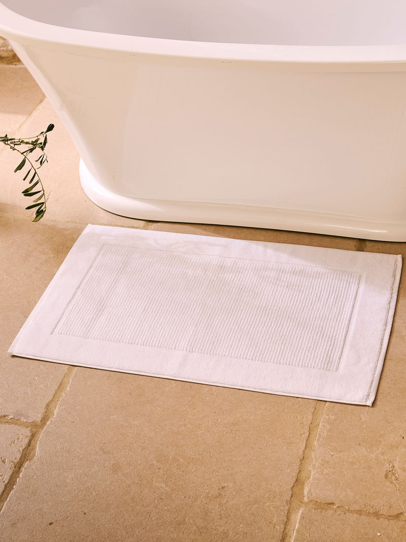 Christy white supreme luxury cotton bath mat (British brand)