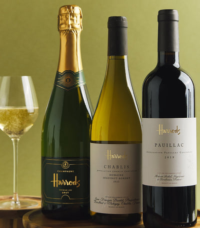Harrods Fransk Champagne og Vingaveboks med 6 Flasker- Kjøp online hos McGrocer