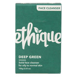 Ethique Deep Green - Solid face cleanser for balanced to oily skin 100g Cleanser & Toner Holland&Barrett   