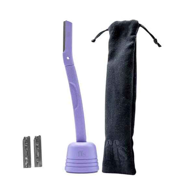 FFS Beauty Dermaplaning Gesichts-Kit + Ständer (Koralle Lila)