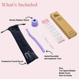 FFS Beauty Dermaplaning Facial Kit Coral Purple - British product