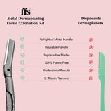 FFS Beauty Dermaplaning Facial Kit Coral Purple - British product