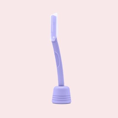 FFS Beauty Dermaplaning Gesichts-Kit + Ständer (Koralle Lila)