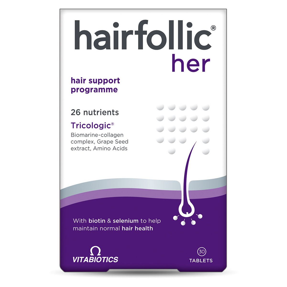 Vitabiotics Hairfollic Her - 30 tablets GOODS Boots   