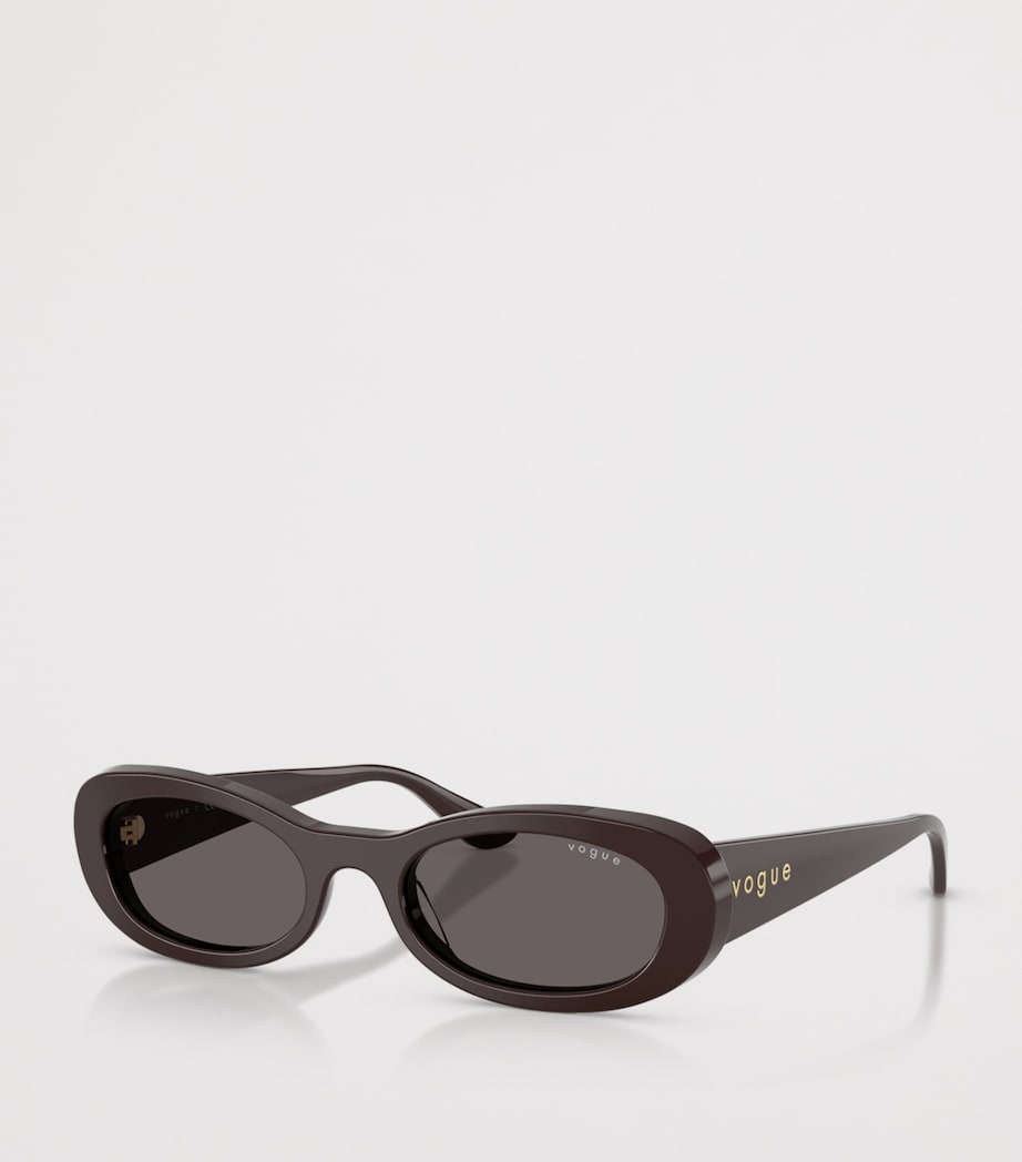 Vogue oval sunglasses in glossy acetate, UK version