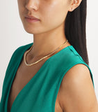 Suzanne Kalan yellow gold diamond tennis necklace 43cm, imported from the UK