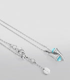 Marli New York Cleo blue chalcedony pendant, imported from the UK