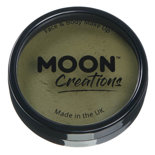 Moon Creations Pro Face Paint Army Green, imported from the UK