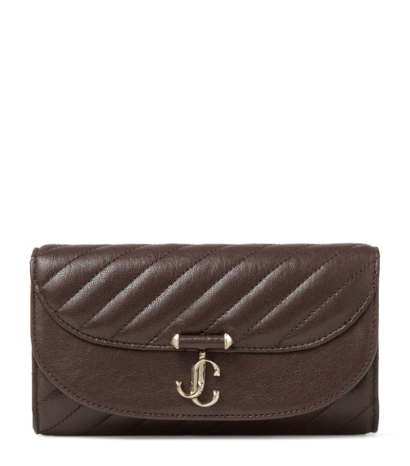 Jimmy Choo Curve wallet on chain lambskin bag (British brand)