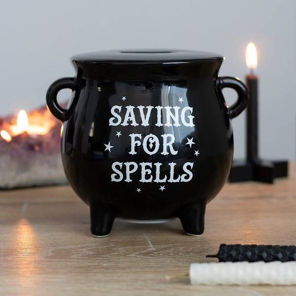 Something Different ceramic cauldron money pot 15cm wide (British brand)