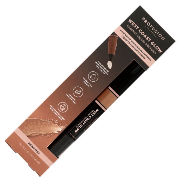 Profusion Cosmetics West Coast Glow Liquid Bronzer| La Jolla GOODS Superdrug Brown  