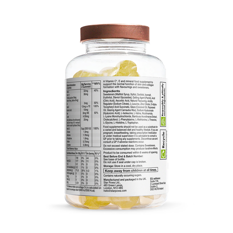 Starpowa Vegan Collagen Support 60 Gummies (British brand)