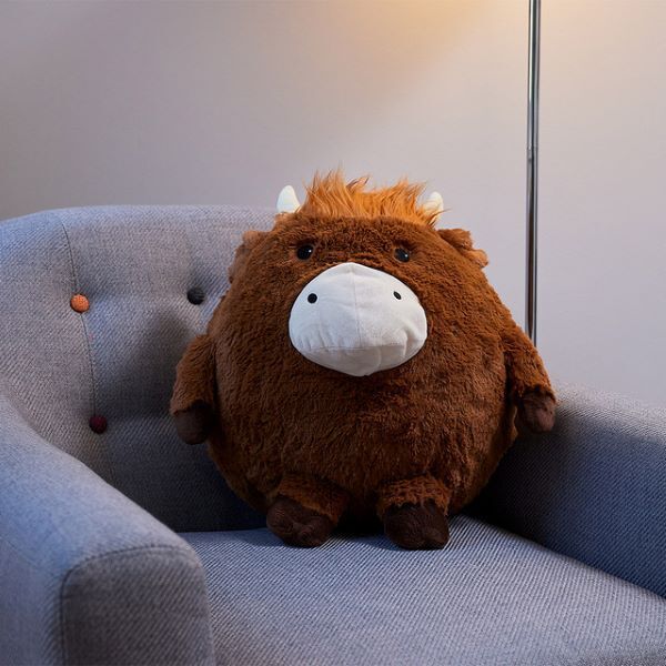 Warmies Super Sized Cushion Highland Cow